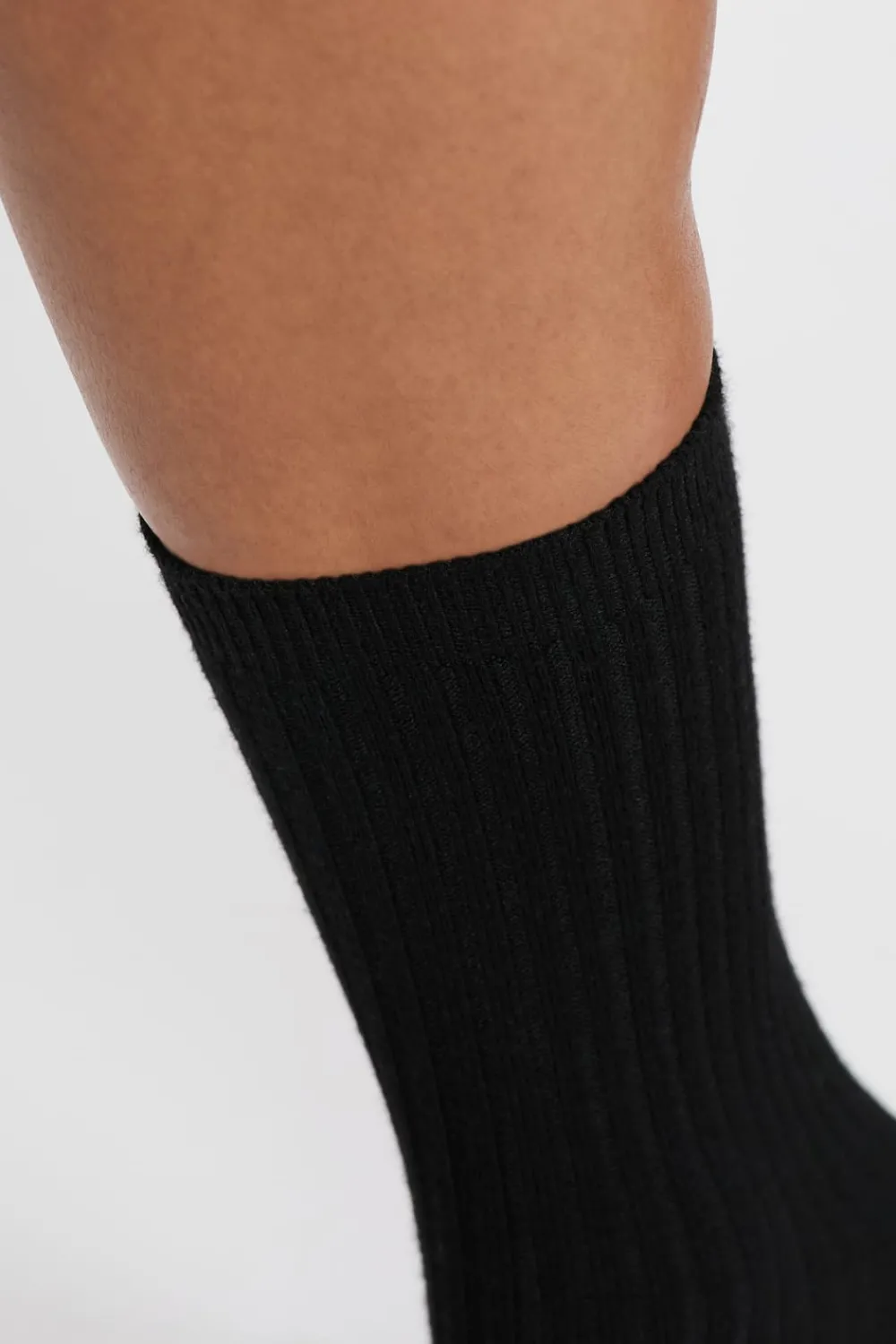 Clearance ETAM Calcetines con efecto acanalado NEGRO