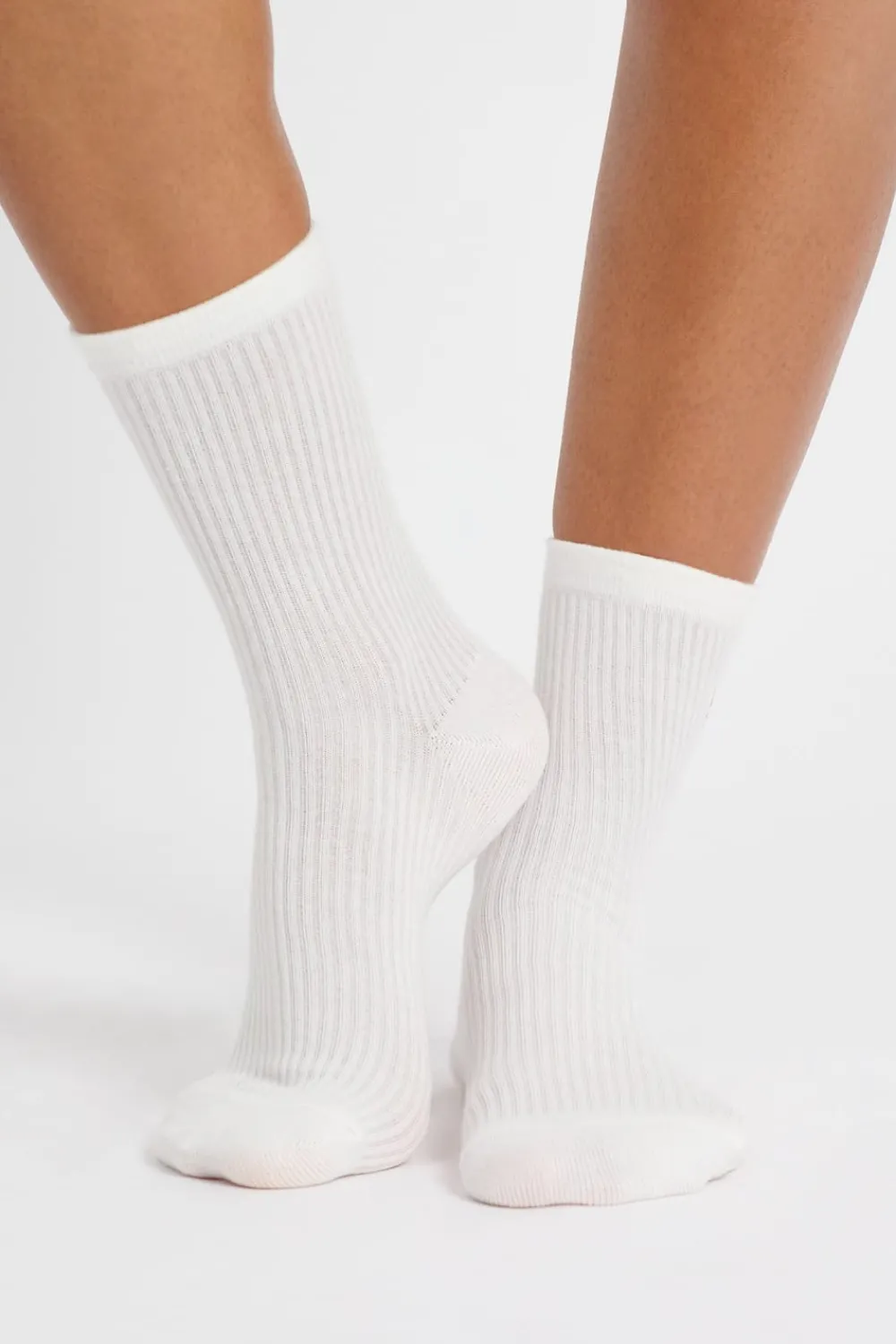 New ETAM Calcetines con efecto acanalado CRUDO
