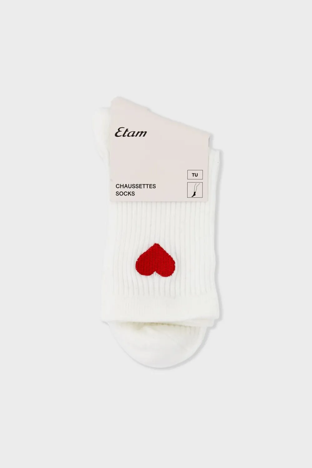 New ETAM Calcetines con efecto acanalado CRUDO