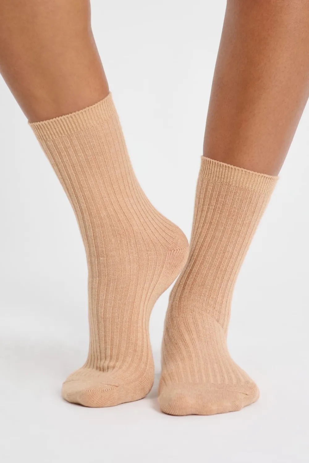 Hot ETAM Calcetines con efecto acanalado BEIGE