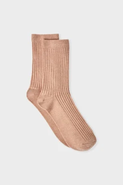 Hot ETAM Calcetines con efecto acanalado BEIGE