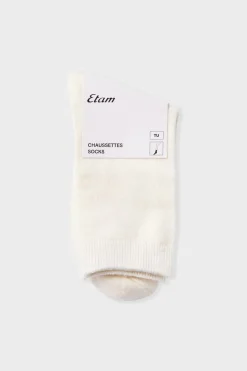 Outlet ETAM Calcetines de punto fino CRUDO