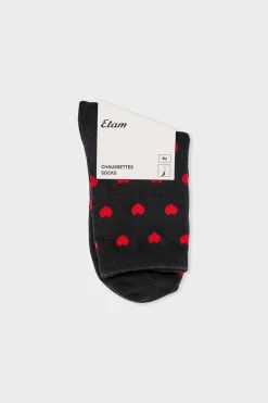 Clearance ETAM Calcetines de punto fino NEGRO