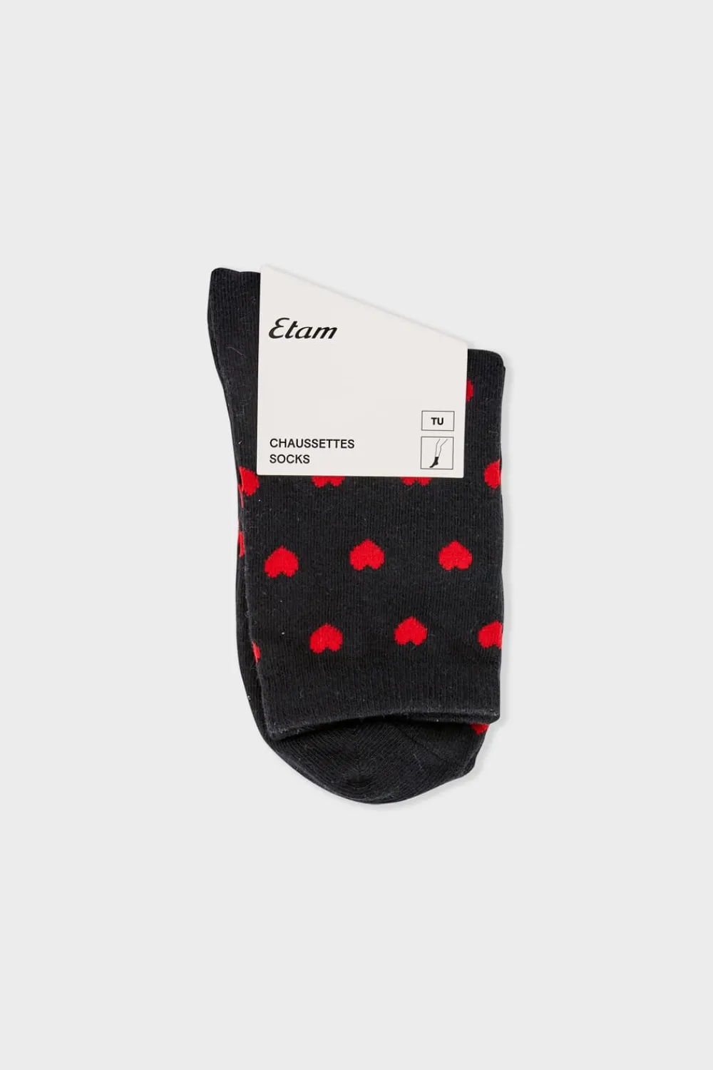 Clearance ETAM Calcetines de punto fino NEGRO