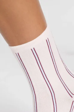 New ETAM Calcetines estampados con algodón BURDEOS GRANATE