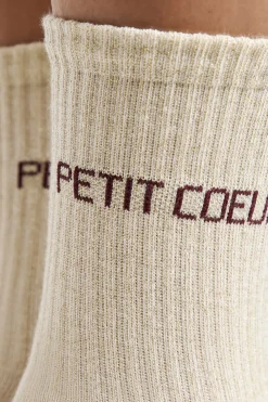 Sale ETAM Calcetines irisados con letras CRUDO