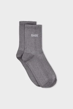Best ETAM Calcetines irisados con letras GRIS