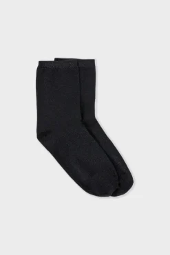 Discount ETAM Calcetines tejido brillantes NEGRO