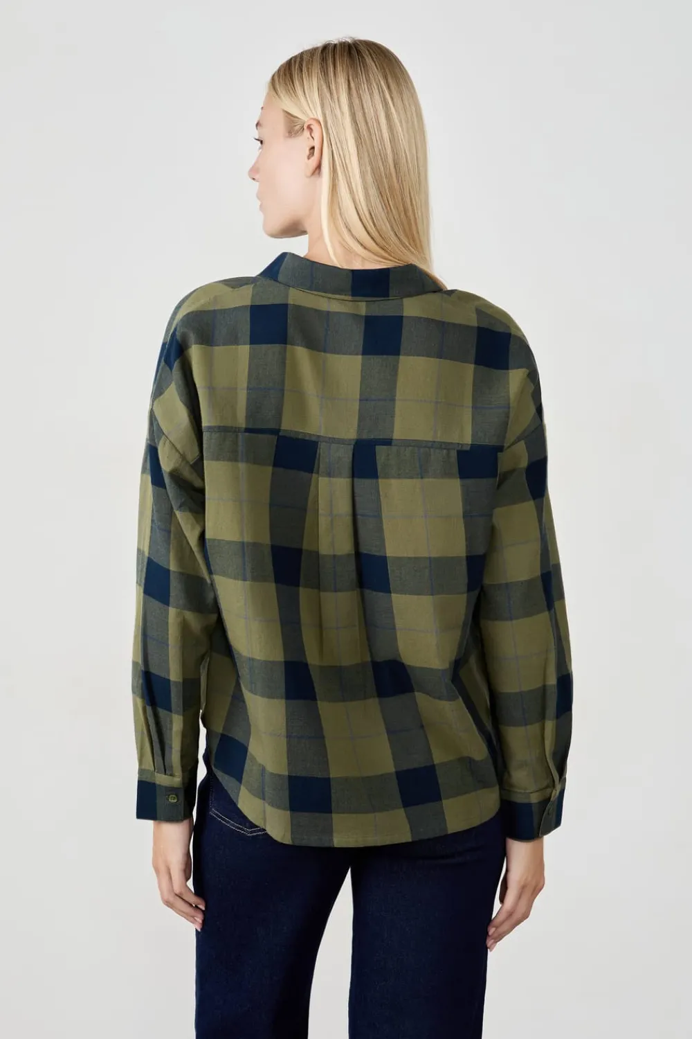 New ETAM Camisa a cuadros CAQUI