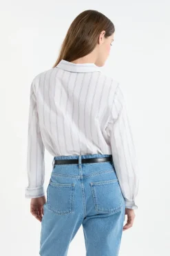 Outlet ETAM Camisa a rayas con algodón MALVA