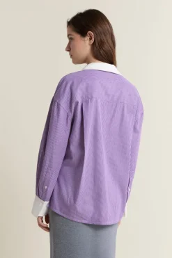 Outlet ETAM Camisa a rayas con algodón parma