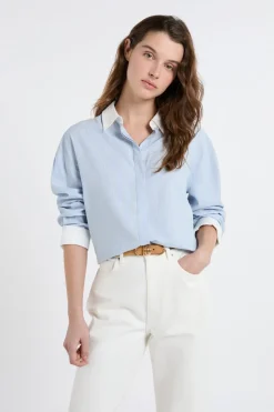 Hot ETAM Camisa bicolor con algodón AMARILLO SOL