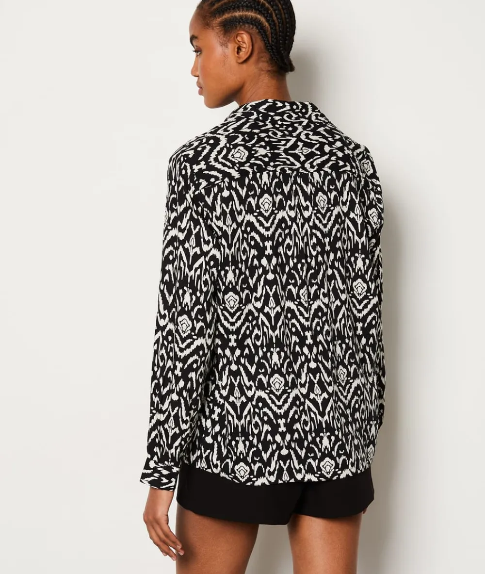 Hot ETAM Camisa con estampado fluido ANTRACITA
