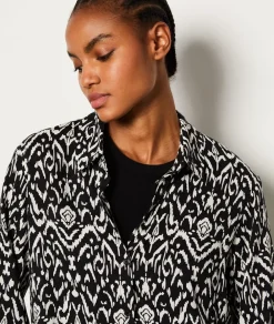 Hot ETAM Camisa con estampado fluido ANTRACITA
