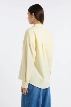 Hot ETAM Camisa de algodón AMARILLO P&Aacute;LIDO