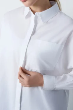 Hot ETAM Camisa de manga larga BLANCO
