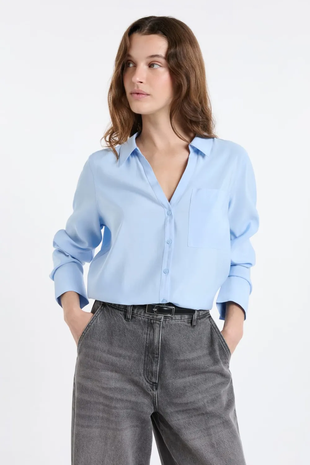 Discount ETAM Camisa de manga larga AZUL