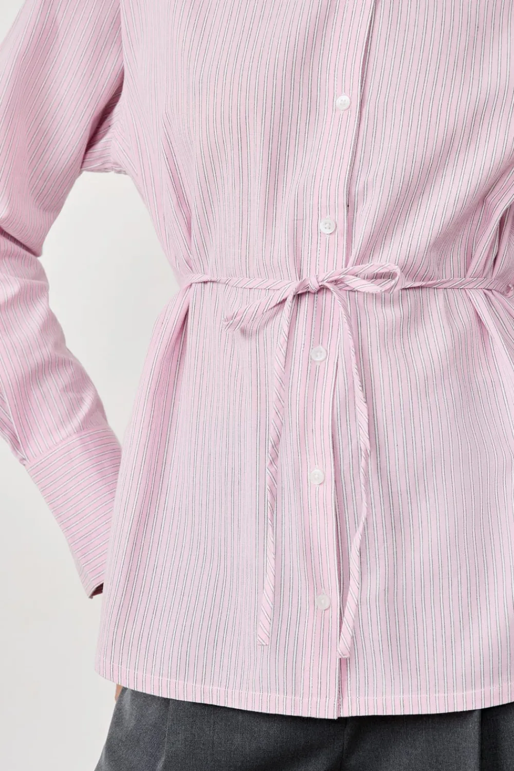 Hot ETAM Camisa de manga larga de popelina ROSA CHICLE