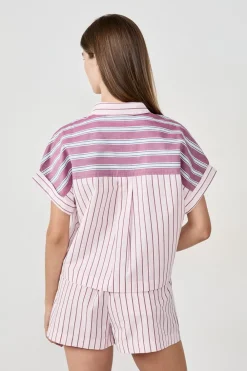 Online ETAM Camisa de pijama a rayas ROSA