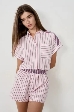 Online ETAM Camisa de pijama a rayas ROSA