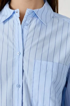 Discount ETAM Camisa de pijama a rayas AZUL CIELO