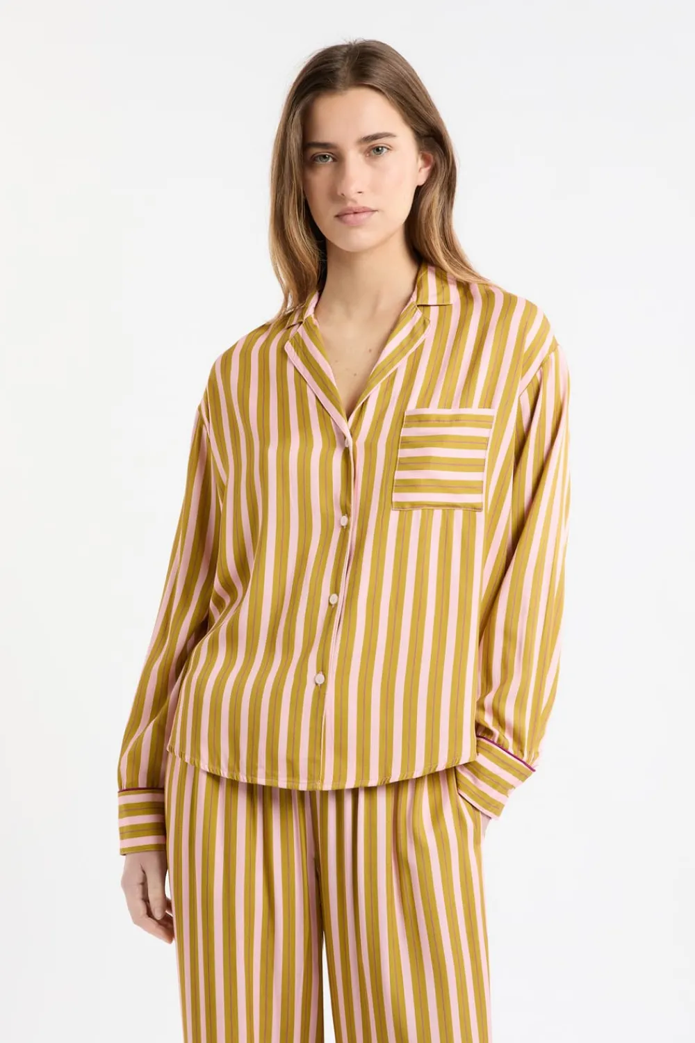 Sale ETAM Camisa de pijama bicolor a rayas MULTICOLOR