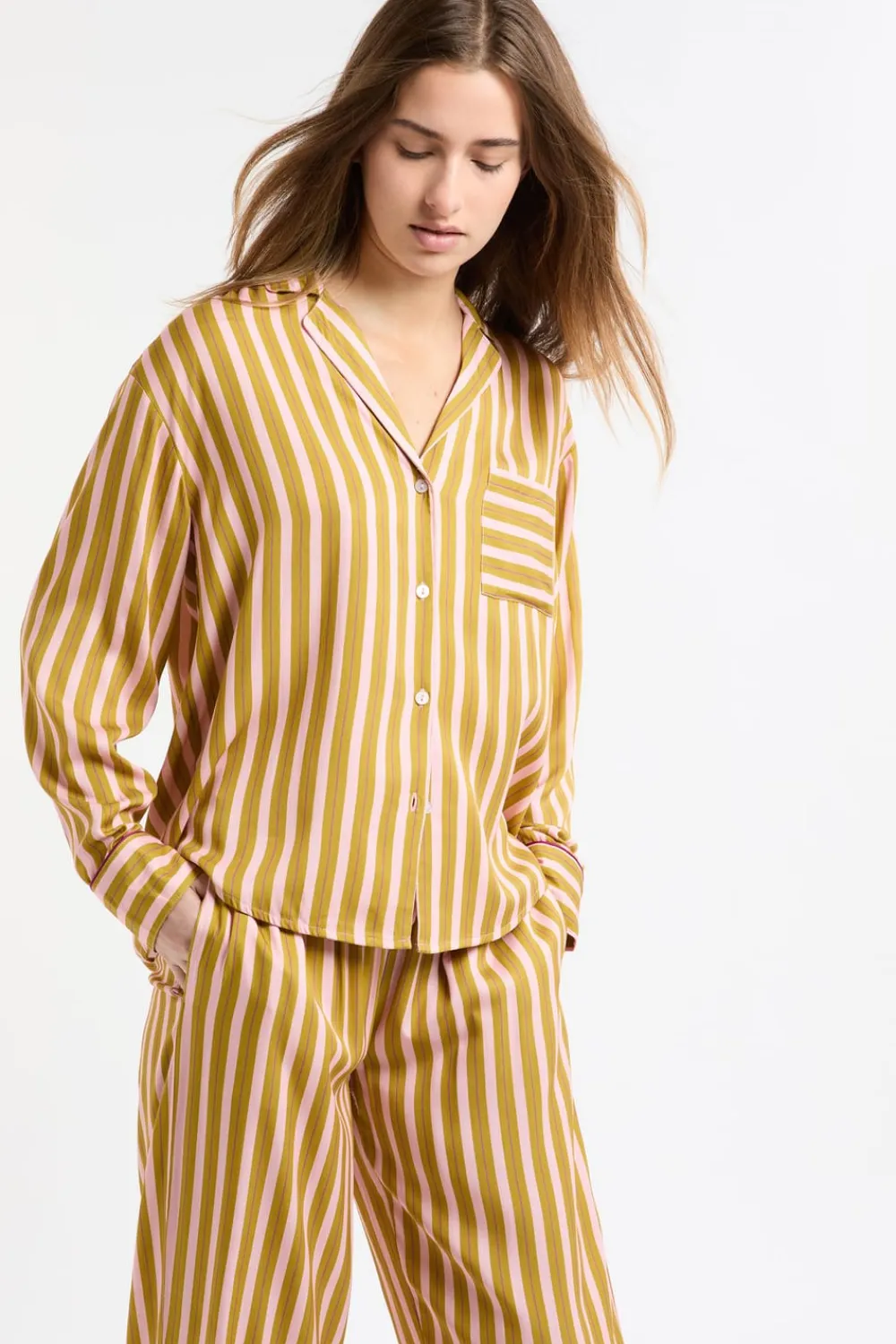 Sale ETAM Camisa de pijama bicolor a rayas MULTICOLOR