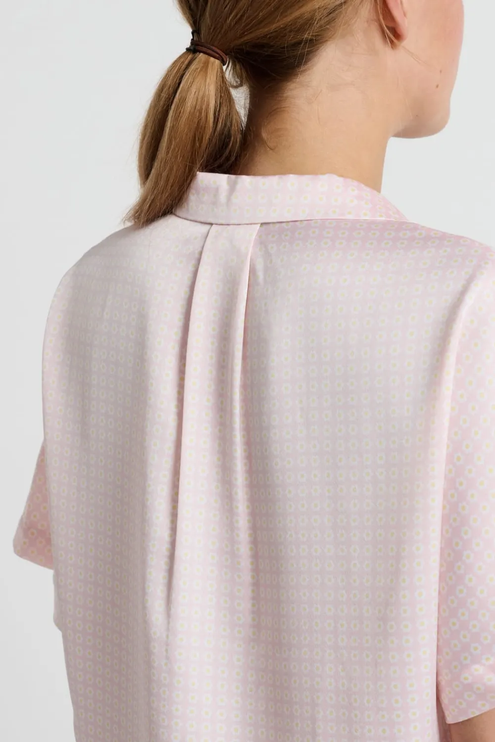 Discount ETAM Camisa de pijama de manga corta estampada ESTAMPADO FONDO ROSA