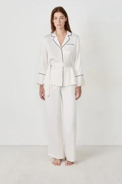 Sale ETAM Camisa de pijama de satén CRUDO