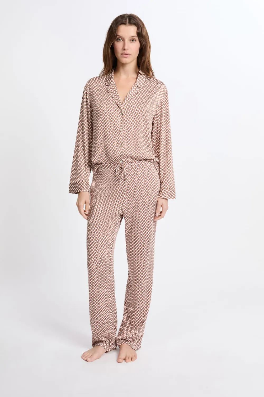 Hot ETAM Camisa de pijama estampada IMP FD CRUDO