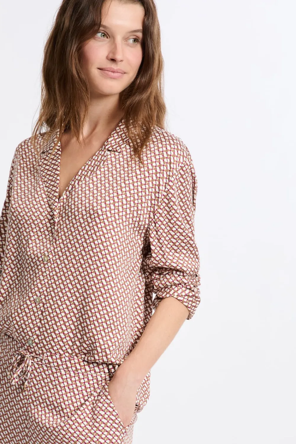 Hot ETAM Camisa de pijama estampada IMP FD CRUDO