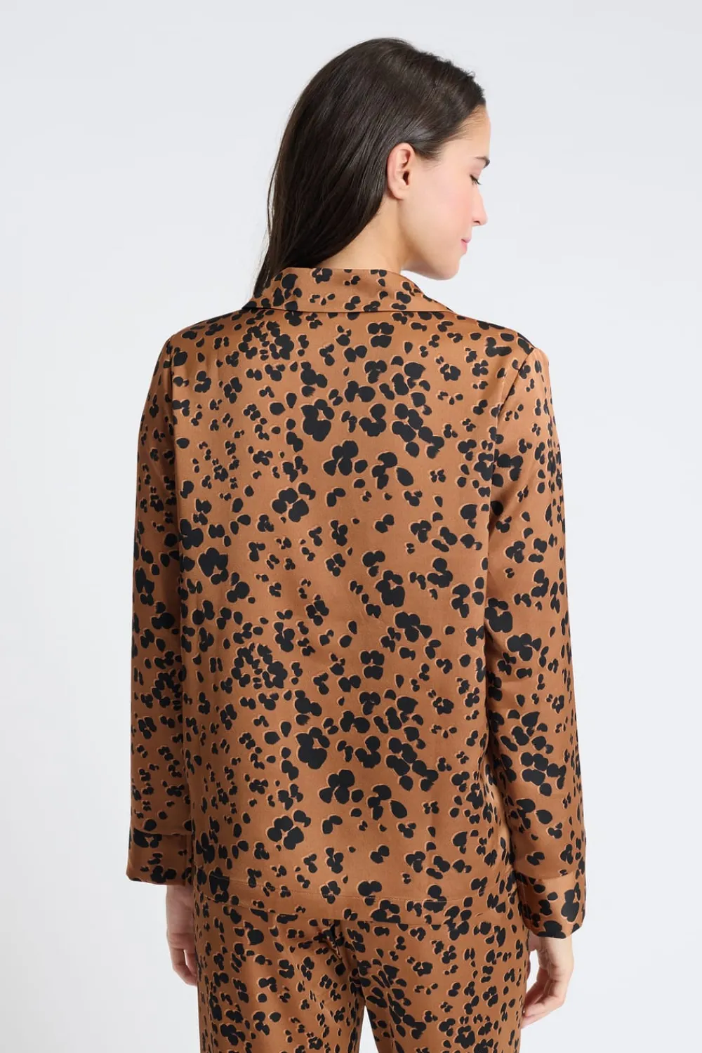 Outlet ETAM Camisa de pijama estampada MARRON