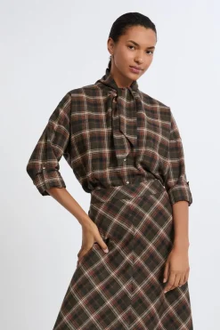 Discount ETAM Camisa estampada de algodón HENNA