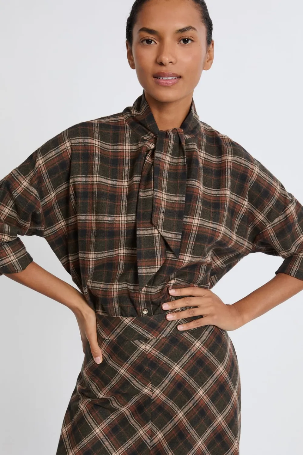 Discount ETAM Camisa estampada de algodón HENNA