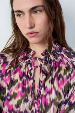 ETAM Camisa fluida estampada MULTICOLOR