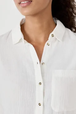 Online ETAM Camisa manga corta 100% algodón BEIGE