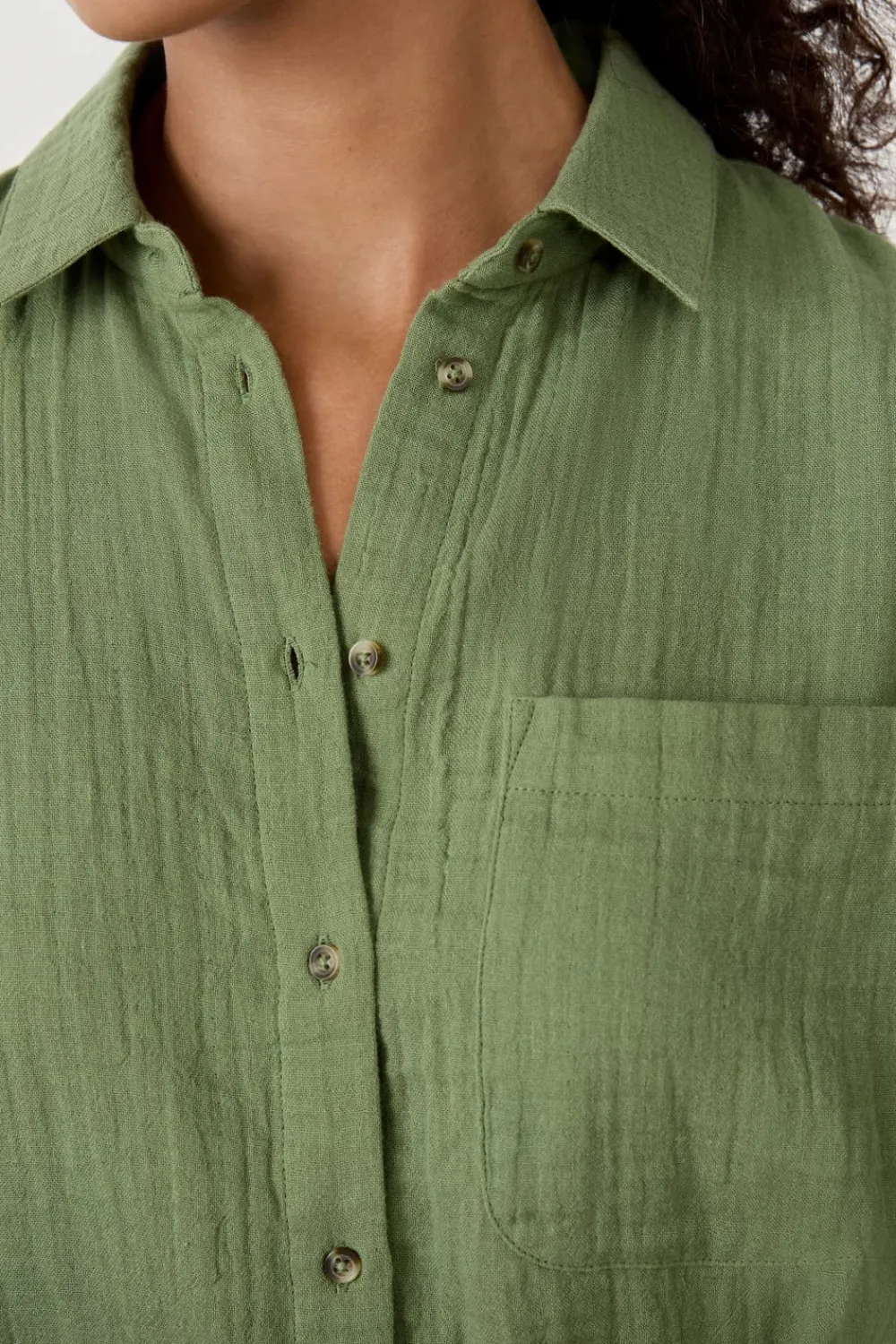 Hot ETAM Camisa manga corta 100% algodón VERDE
