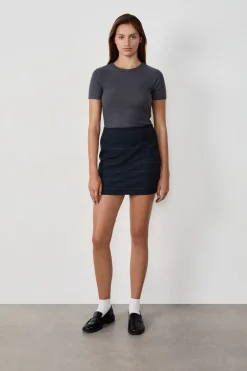 New ETAM Camiseta de cuello redondo y manga corta ANTRAZIT