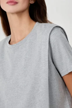 Online ETAM Camiseta de manga corta de algodón GRIS CLARO