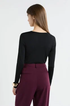 Online ETAM Camiseta de manga larga NEGRO