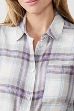 Best ETAM Camiseta de pijama a cuadros GRIS