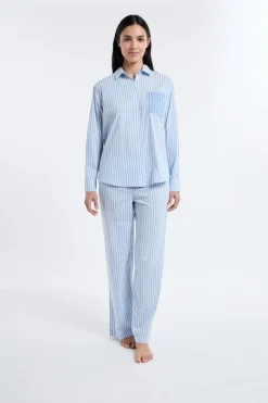 Best ETAM Camiseta de pijama a rayas AZUL