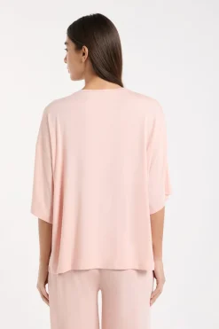 Best ETAM Camiseta de pijama con cuello redondo ancho ROSA EMPOLVADO