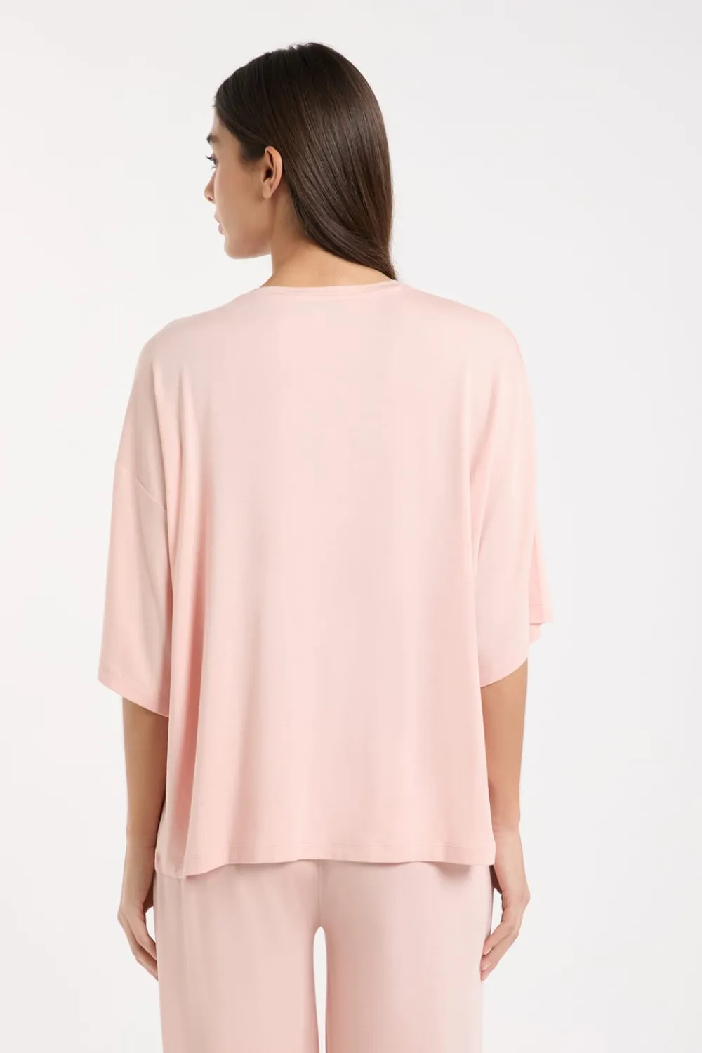 Best ETAM Camiseta de pijama con cuello redondo ancho ROSA EMPOLVADO