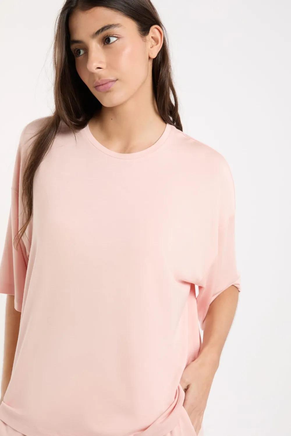 Best ETAM Camiseta de pijama con cuello redondo ancho ROSA EMPOLVADO