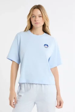 ETAM Camiseta de pijama de algodón con estampado AZUL CIELO