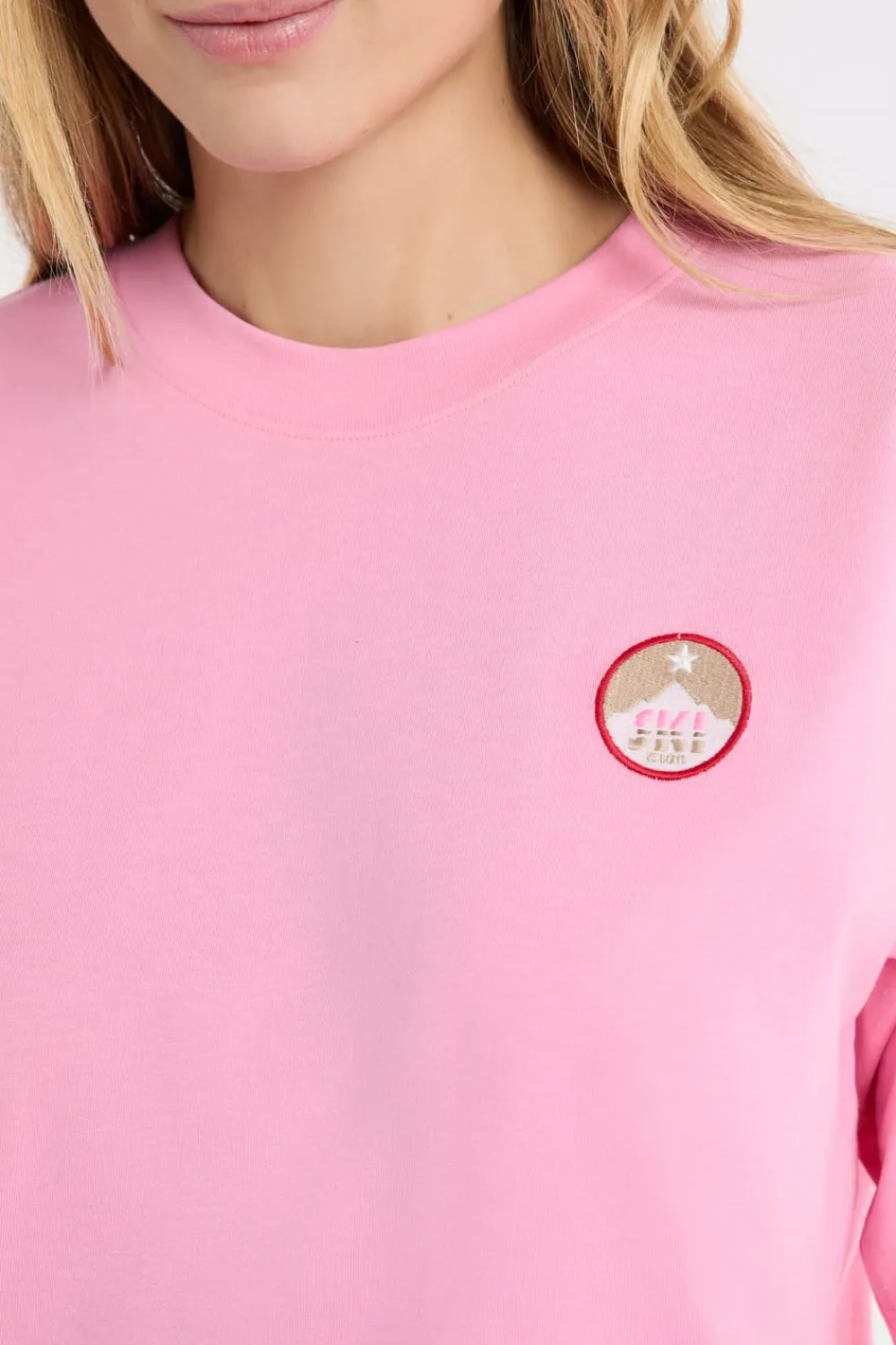 Discount ETAM Camiseta de pijama de algodón con estampado ROSA