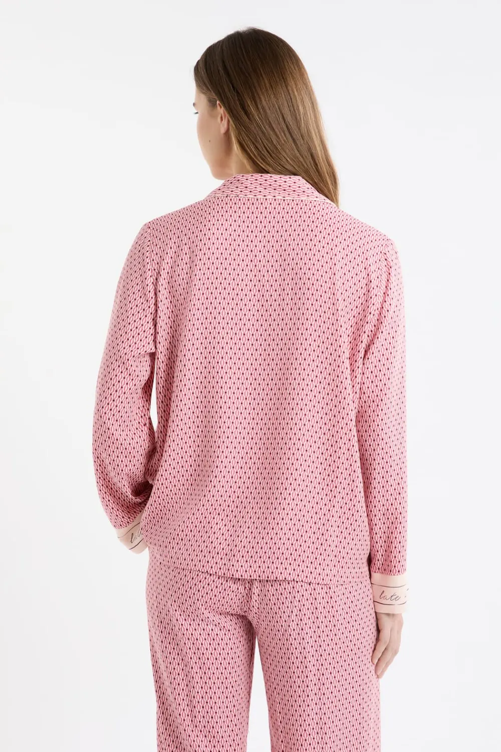 Sale ETAM Camiseta de pijama de manga larga estampada ROSA