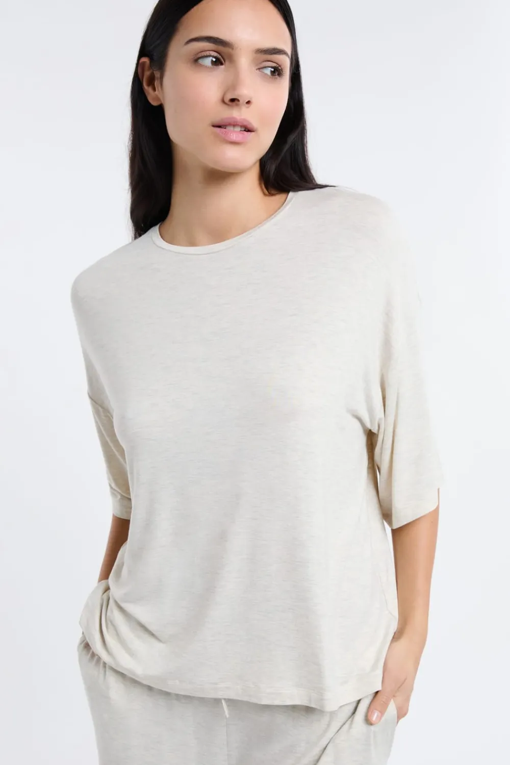 Sale ETAM Camiseta de pijama de modal BEIGE