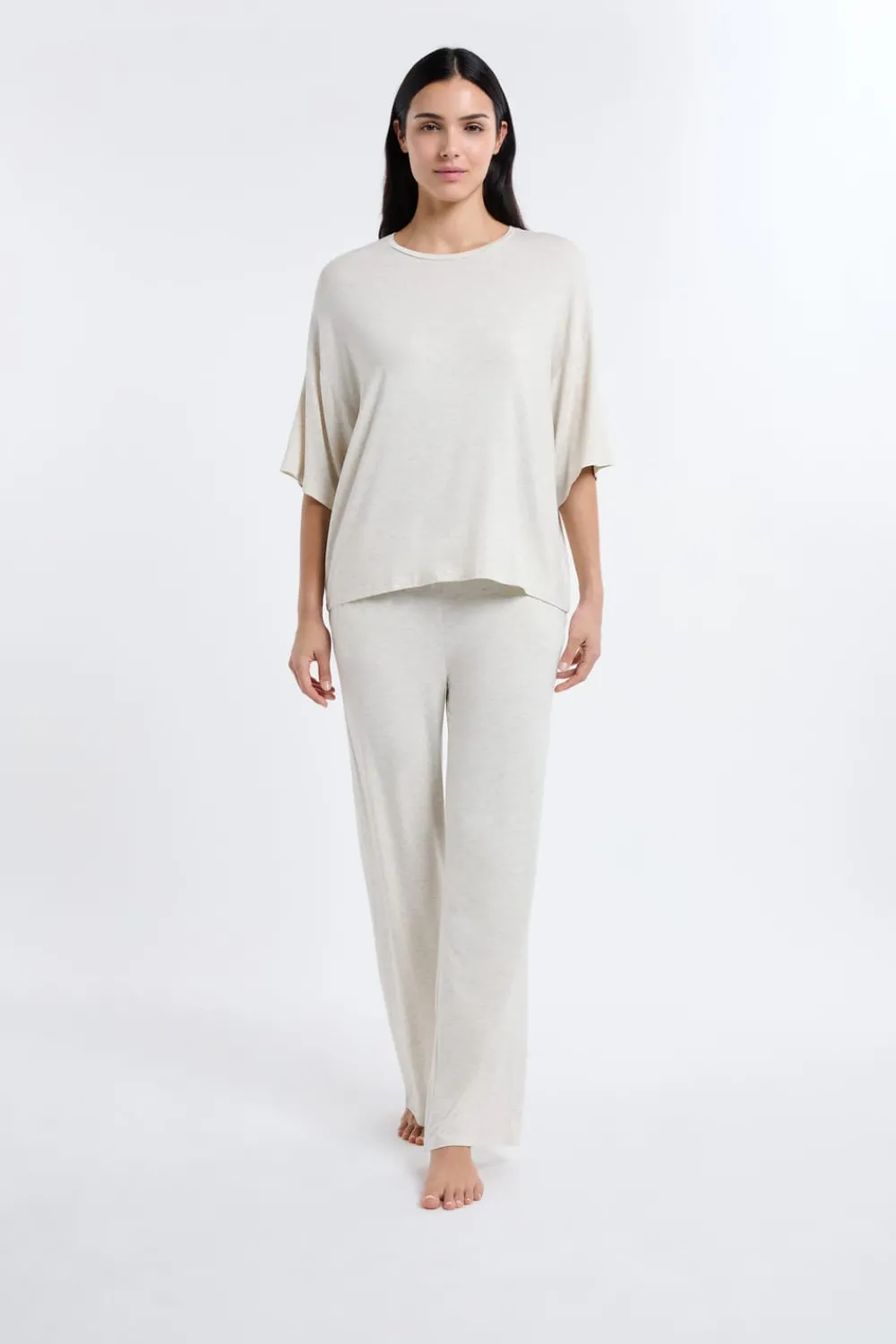 Sale ETAM Camiseta de pijama de modal BEIGE